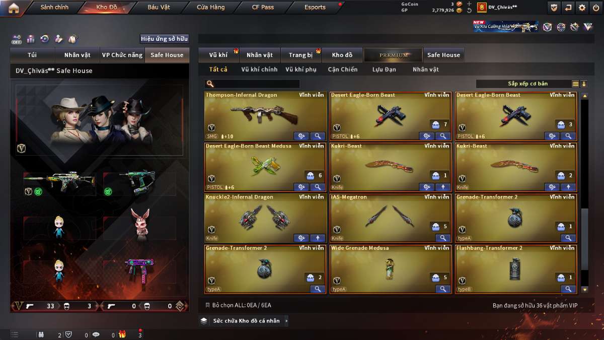 shop acc cf uy tin gia re